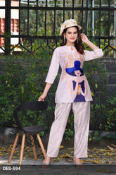 ladies printed co-ord set 4
