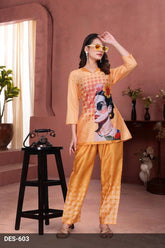 ladies printed co-ord set 3