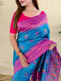 Beautiful silk saree featuring elegant traditional motifs