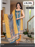 JPSP-Stylish Spaghetti Style Beautiful Print Chanderi Kurti With Pant And Dupatta Set!