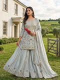 Ready To Wear Design Heavy Embroidery And Sequence Work Top - Plazzo With  Dupatta