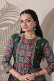 Beautifully flared gown designed for effortless elegance