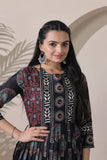 Beautifully flared gown designed for effortless elegance