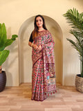 JPSP- Soft cotton  chanderi sarees with