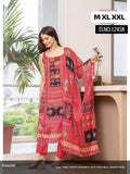 JPSP-Stylish Spaghetti Style Beautiful Print Chanderi Kurti With Pant And Dupatta Set!