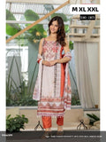 JPSP-Stylish Spaghetti Style Beautiful Print Chanderi Kurti With Pant And Dupatta Set!