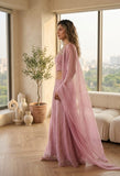 JPSP-DESIGNER INDO-WESTERN LUXURY EDIT | Rich Viscose Satin with intricate beads work & fine hand work embroidery