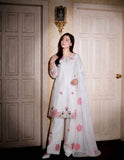 JPSP - FANCY DESIGN HEAVY EMBROIDERY AND SEQUENCE WORK TOP - FARSHI SHALVAR WITH  DUPATTA
