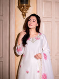 JPSP - FANCY DESIGN HEAVY EMBROIDERY AND SEQUENCE WORK TOP - FARSHI SHALVAR WITH  DUPATTA