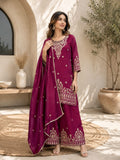 JPSP - Premium VICHITRA SILK with Heavy Embroidery & Sequence Work  ✨