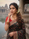 JPSP - Pure Heavy Rajwada Pasmina Silk Original Minakari Jaqurad Weaving Saree