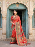 JPSP -JPSP Mart - Elegant Pure Dola Silk Saree with rich Jacquard Weaving