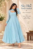 JPSP Mart - SKY BLUE PASTEL ANARKALI